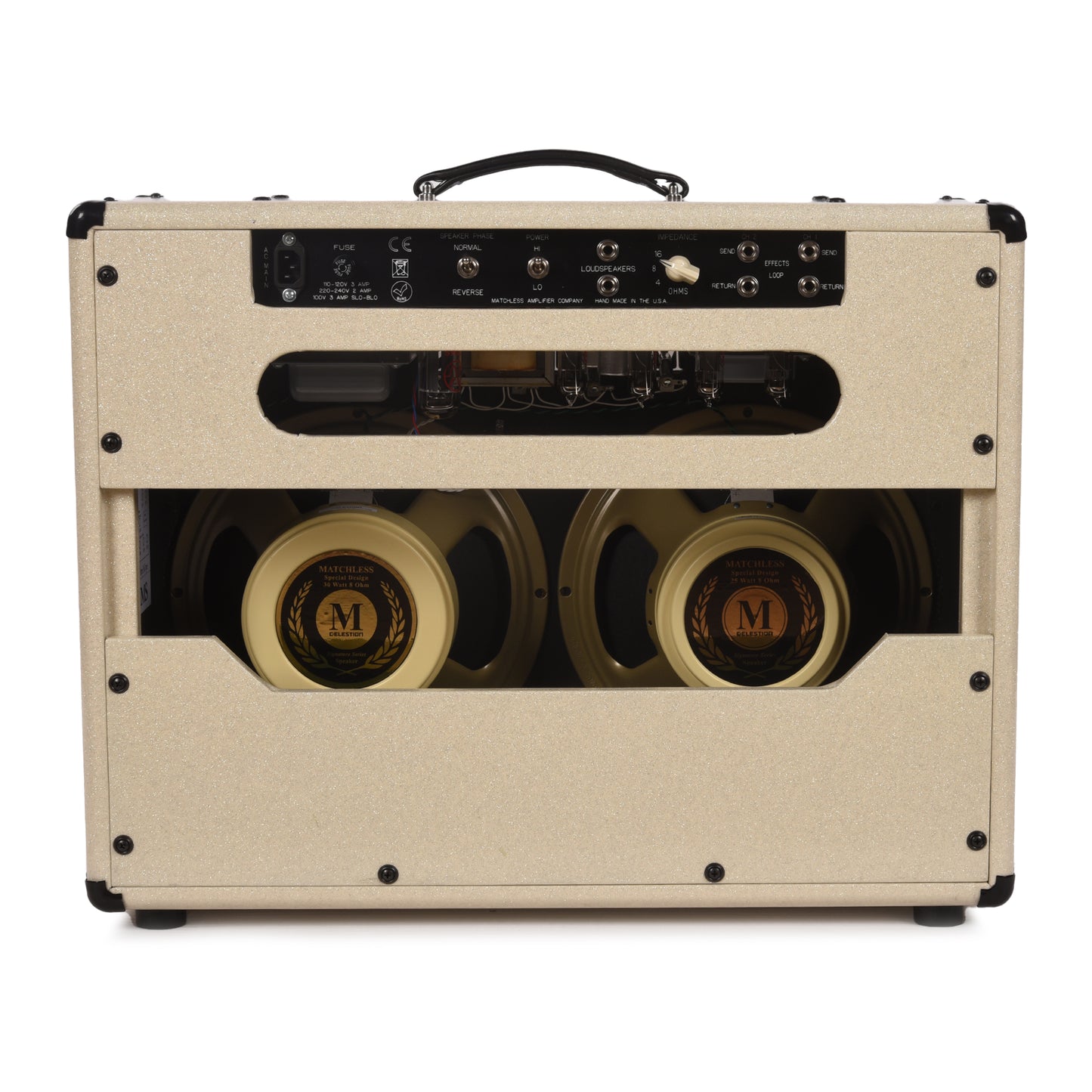 Matchless DC-30 2x12" 30W Combo Sparkle Cream w/ Gold Grill Amps / Guitar Amps / Guitar Combos
