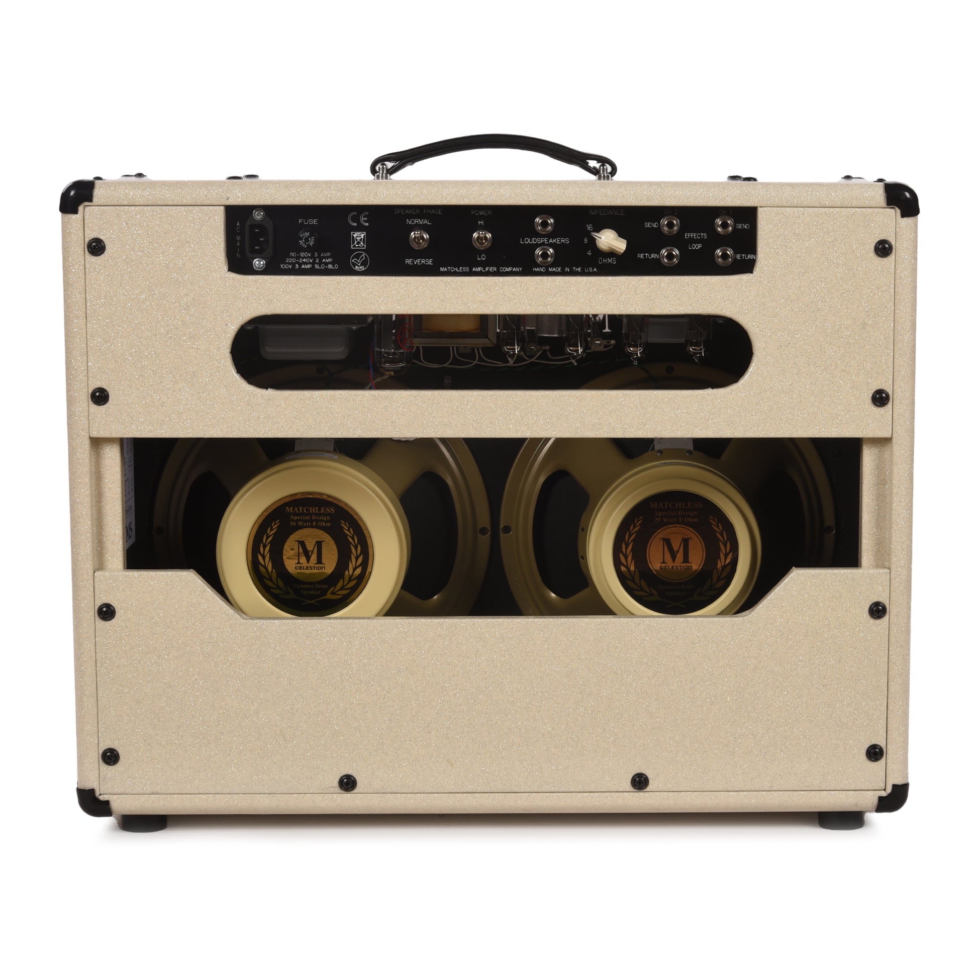 Matchless DC-30 2x12" 30W Combo Sparkle Cream w/ Gold Grill Amps / Guitar Amps / Guitar Combos