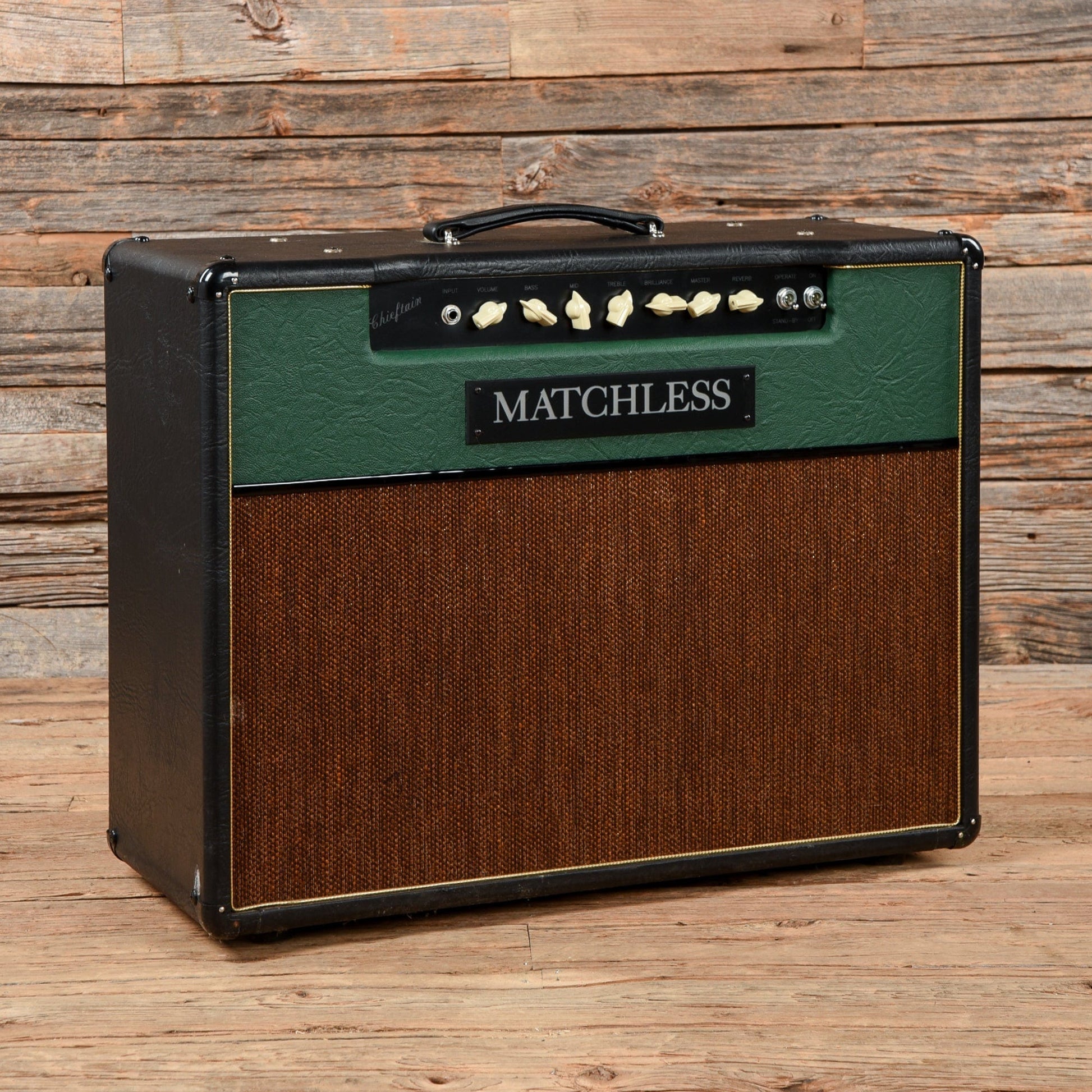 Matchless Anp Matchless Chieftan 2x12 Black and Green 1997 – Chicago Music Exchange