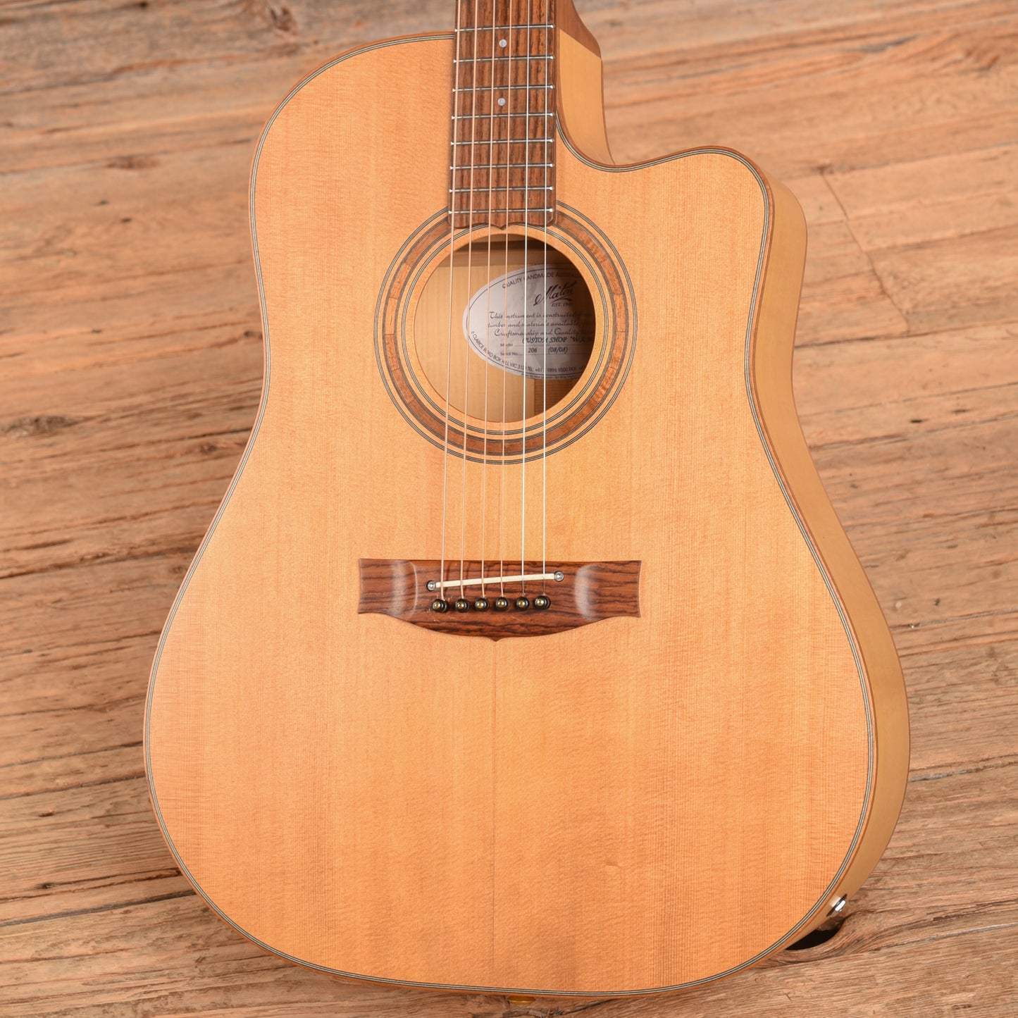 Maton Custom Shop "W.A.May" Natural 2008 Acoustic Guitars / Dreadnought