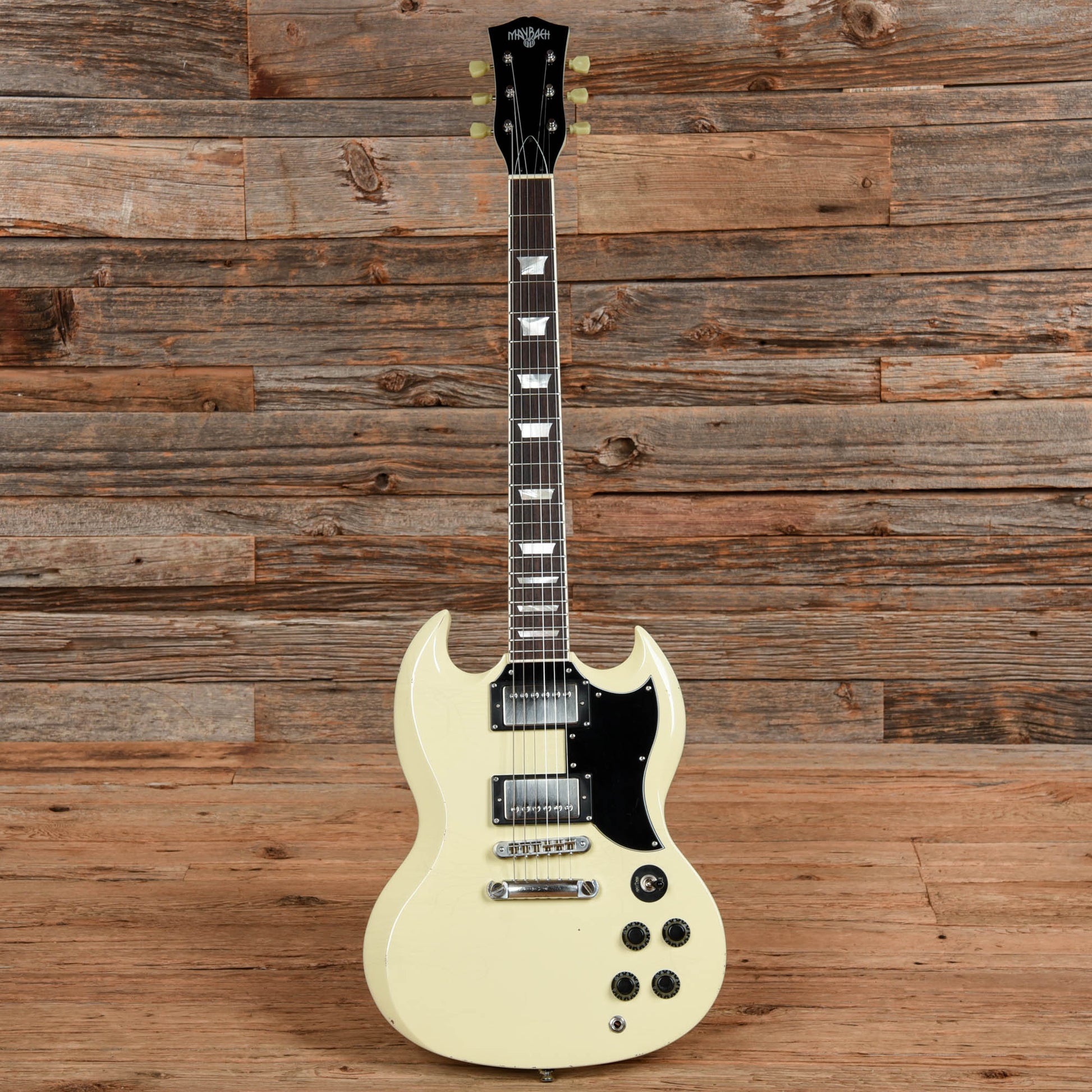 Maybach Albatroz White Electric Guitars / Solid Body
