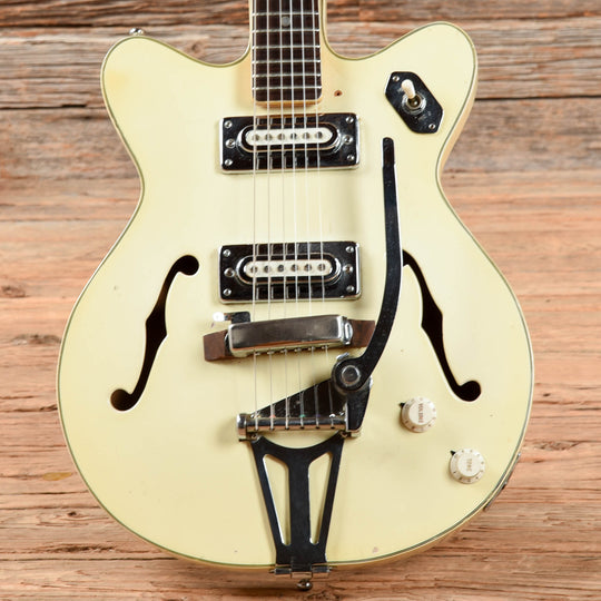Mayfair Deluxe White 1960s Electric Guitars / Hollow Body