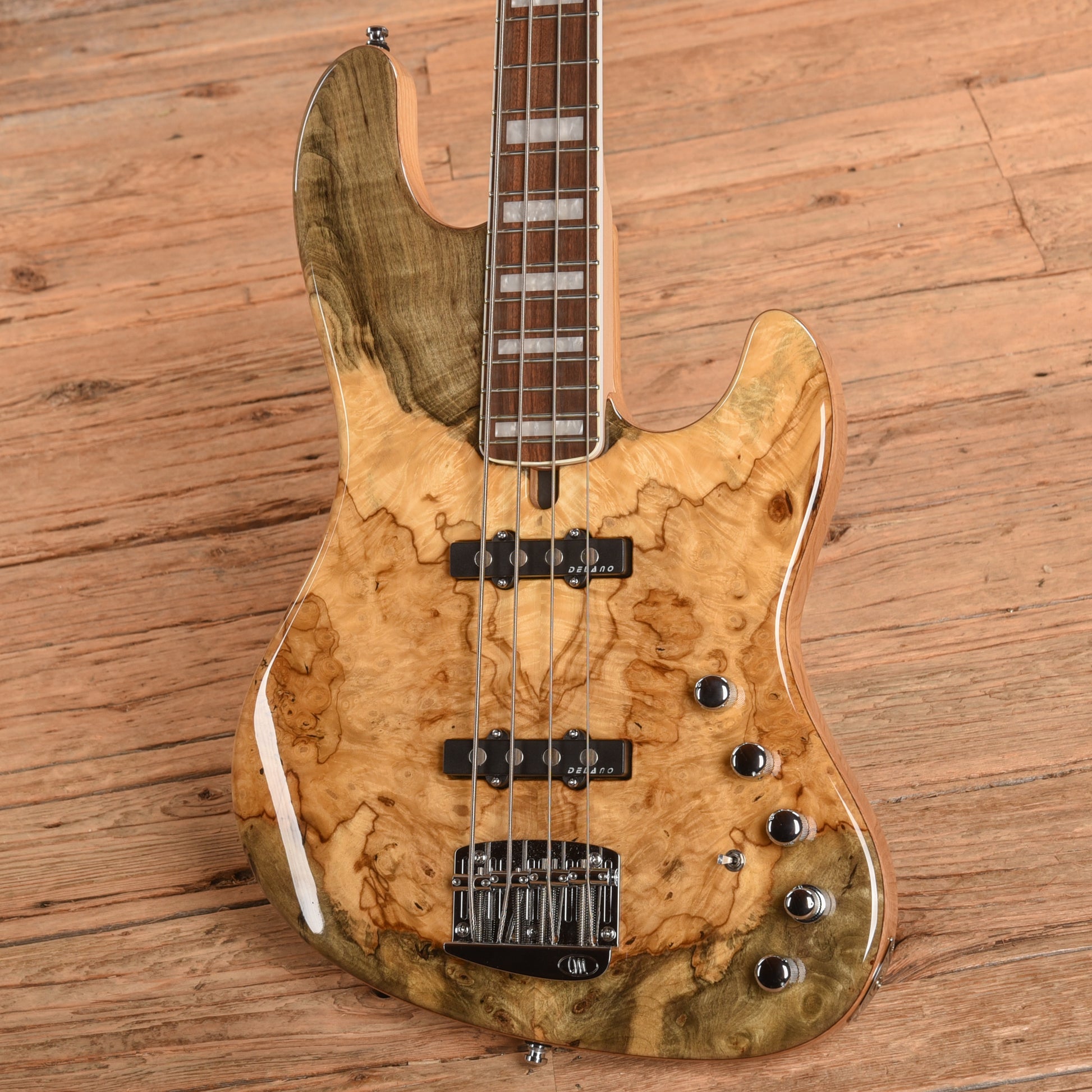 Mayones Jabba Custom BB 4-String Buckeye Burl Natural Gloss 2021 Bass Guitars / 4-String