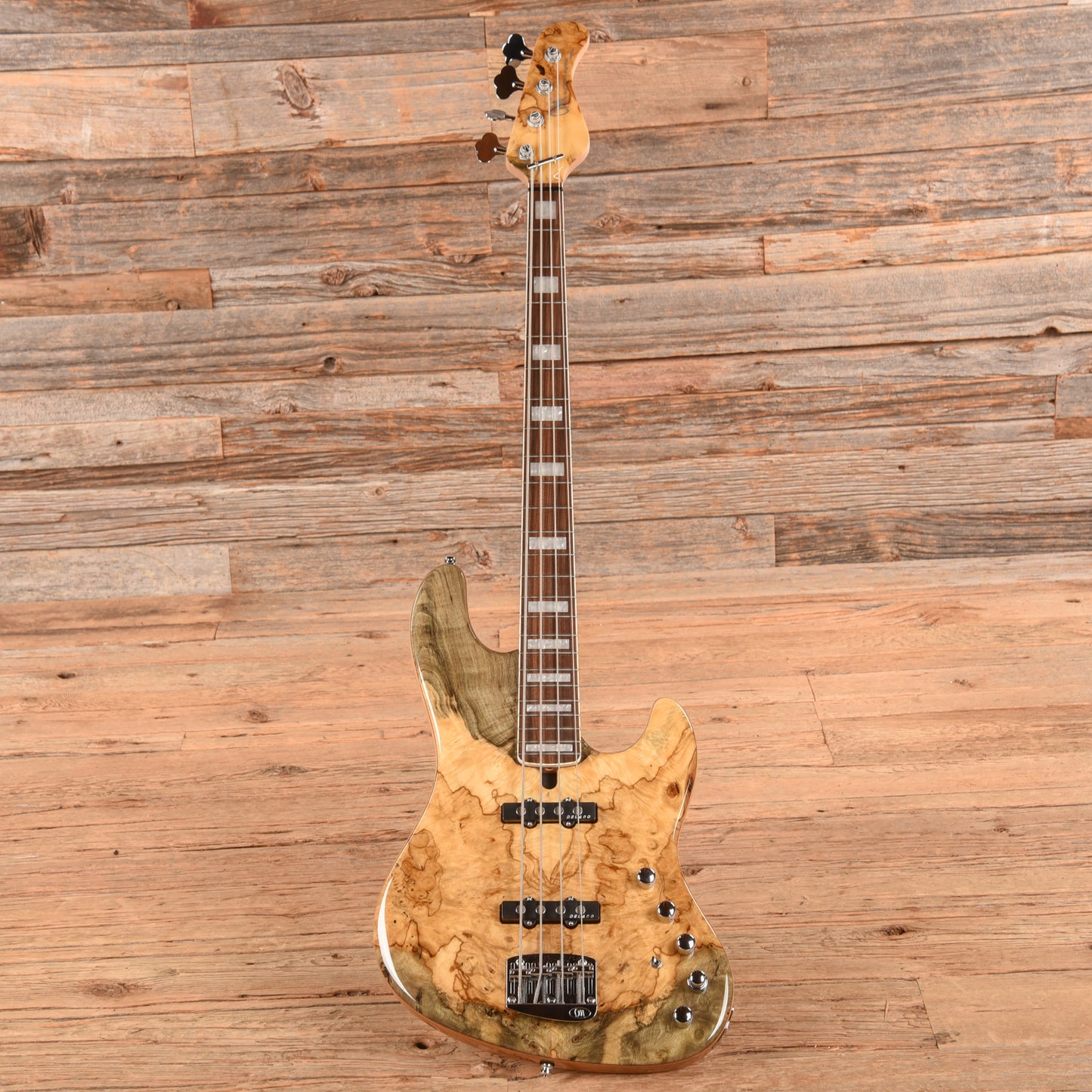 Mayones Jabba Custom BB 4-String Buckeye Burl Natural Gloss 2021 Bass Guitars / 4-String