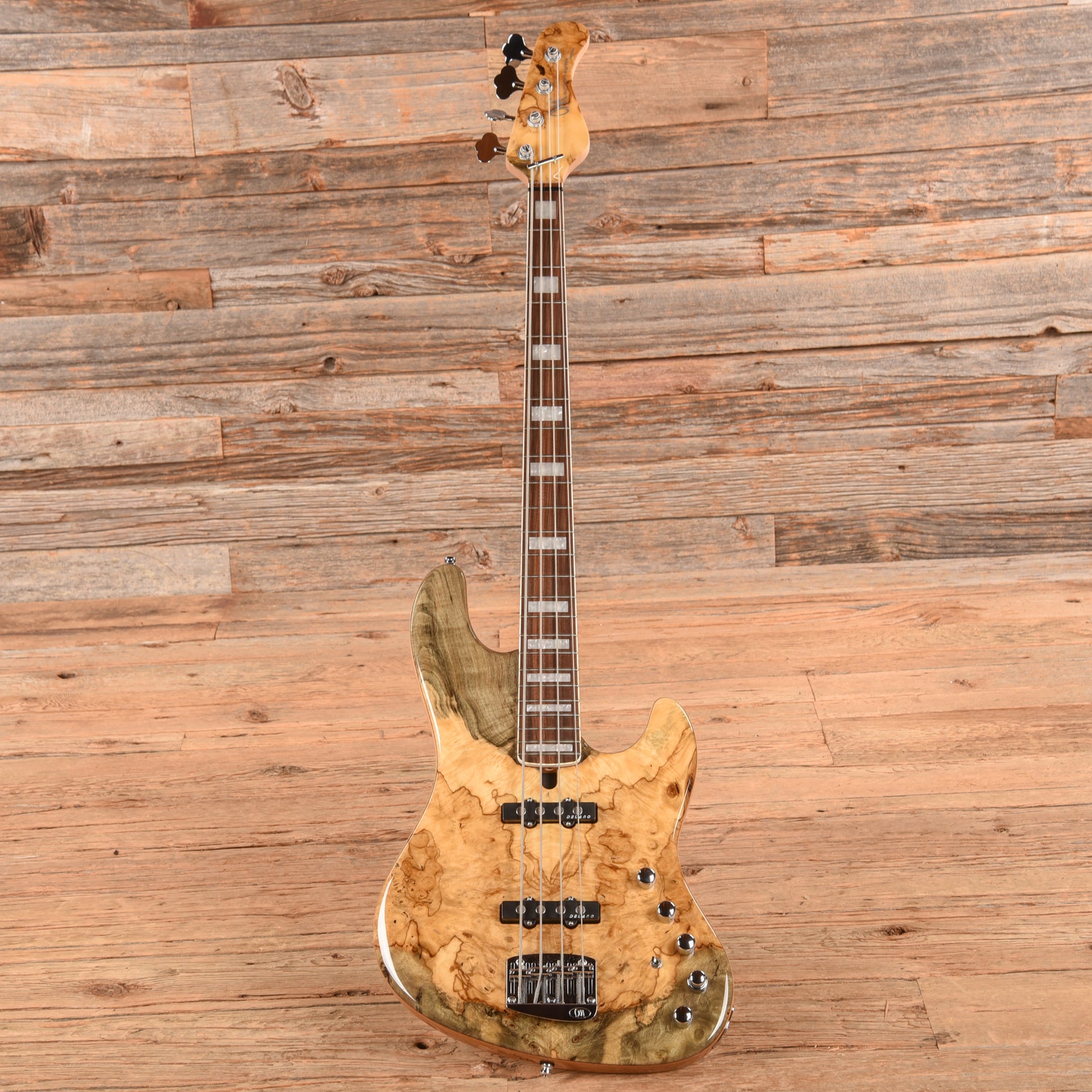 Mayones Jabba Custom BB 4-String Buckeye Burl Natural Gloss 2021 Bass Guitars / 4-String