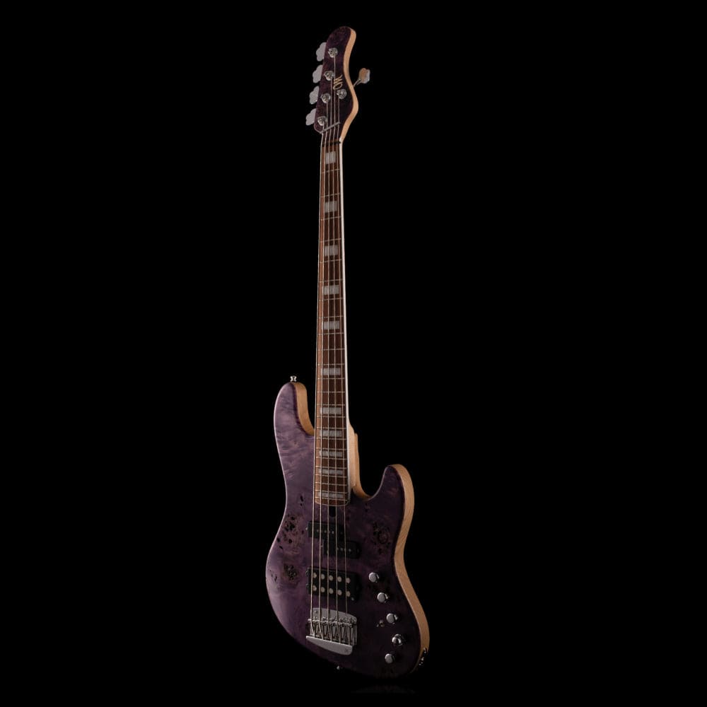 Mayones Jabba Malaman 5 Raw Antique Violet Bass Guitars / 4-String
