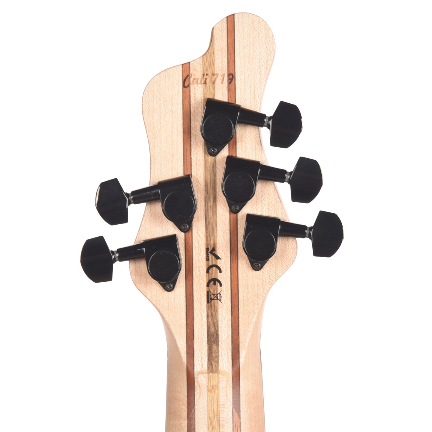 Mayones Cali 5 3A Flame Maple/Black Limba Custom Purple Partial Fretless (Displayed at NAMM 2026) Bass Guitars / 5-String or More