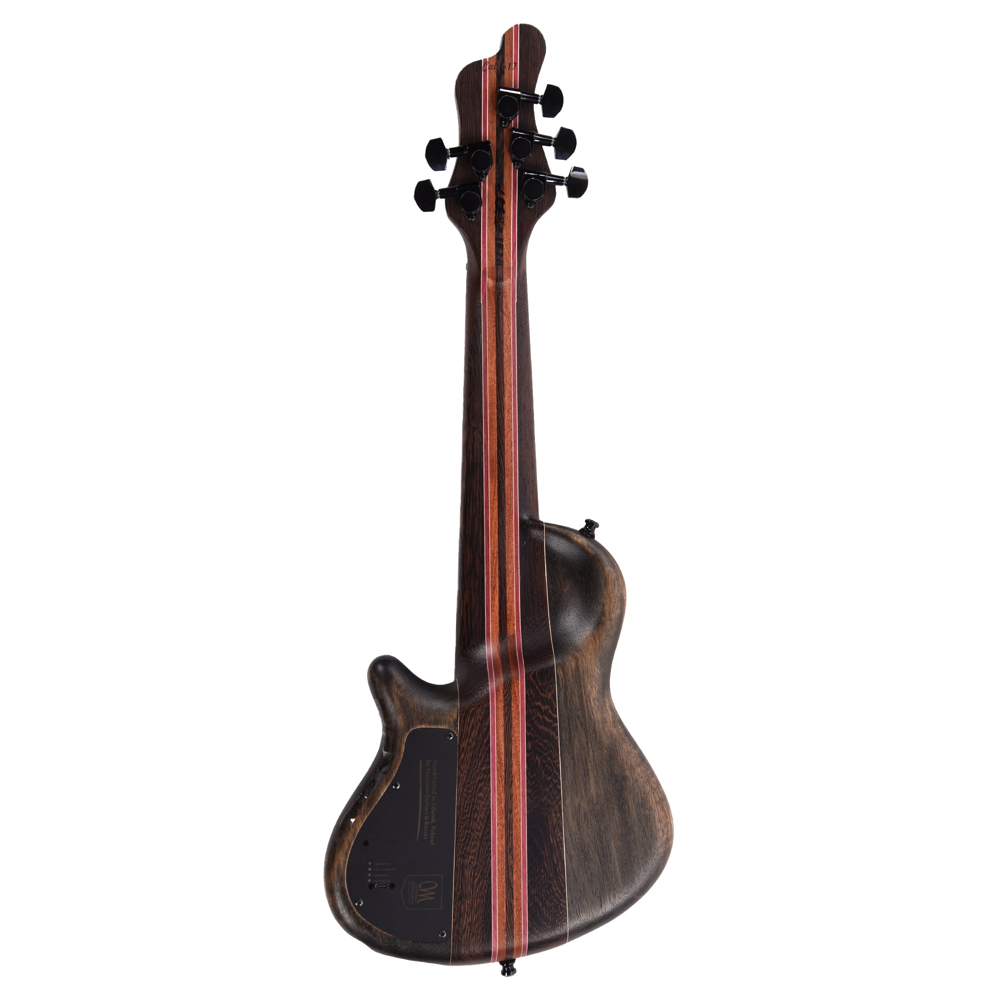 Mayones Cali 5 Bass Walnut Curly Master Grade/Black Limba Natural Bass Guitars / 5-String or More
