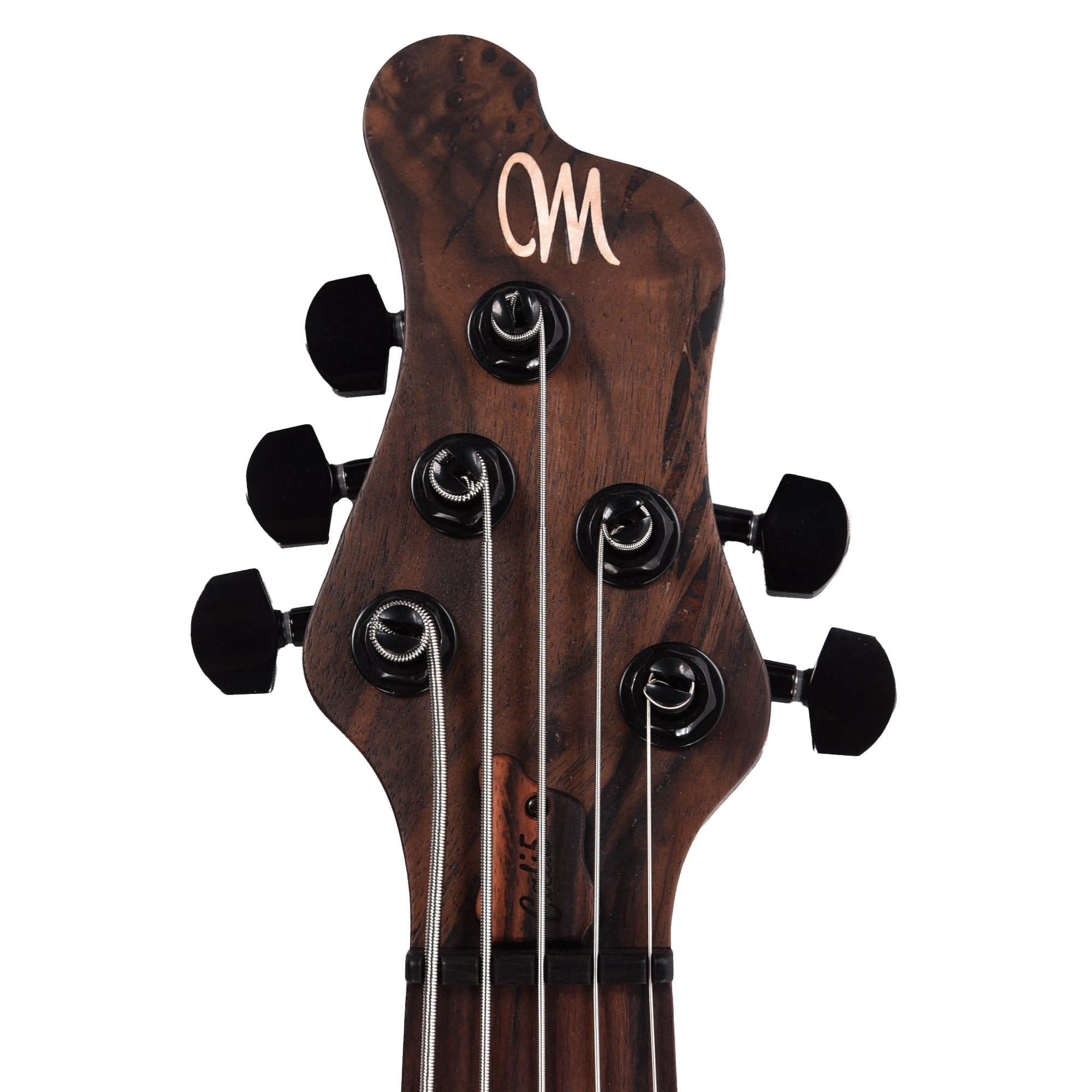 Mayones Cali 5 Bass Walnut Curly Master Grade/Black Limba Natural Bass Guitars / 5-String or More