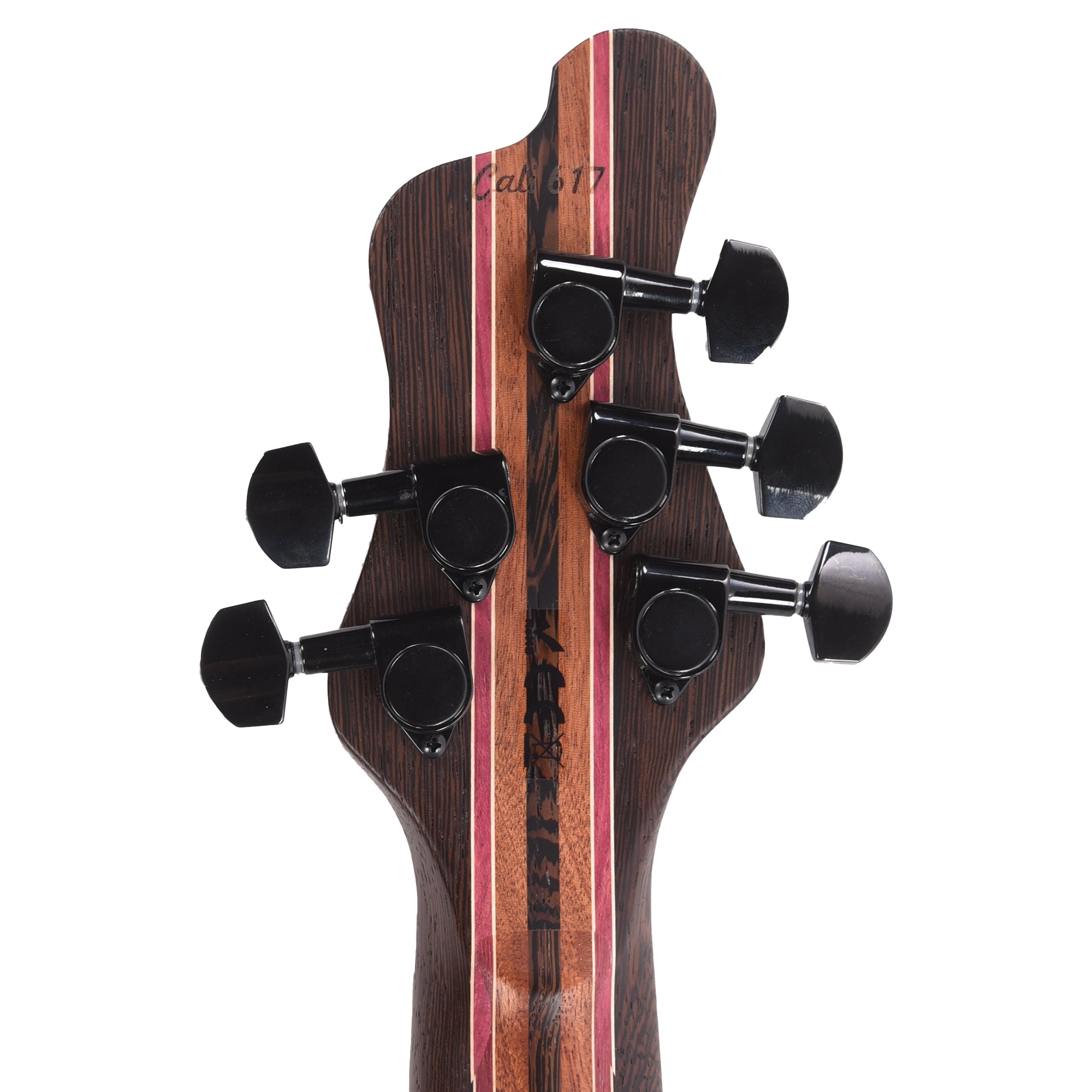 Mayones Cali 5 Bass Walnut Curly Master Grade/Black Limba Natural Bass Guitars / 5-String or More