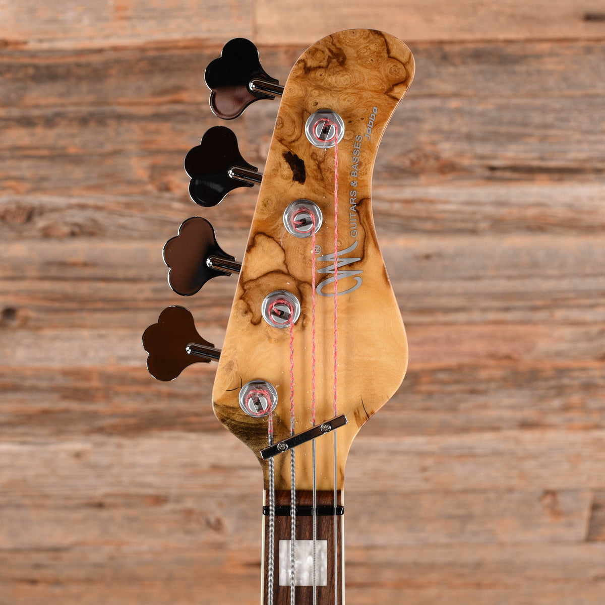Mayones Jabba Custom BB 4-String Buckeye Burl Natural Gloss 2021 Bass Guitars