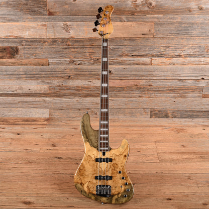 Mayones Jabba Custom BB 4-String Buckeye Burl Natural Gloss 2021 Bass Guitars