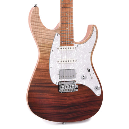 Mayones Aquila Elite 6 Flamed Maple 4A/Mahogany Custom Honey Fade Electric Guitars / Solid Body