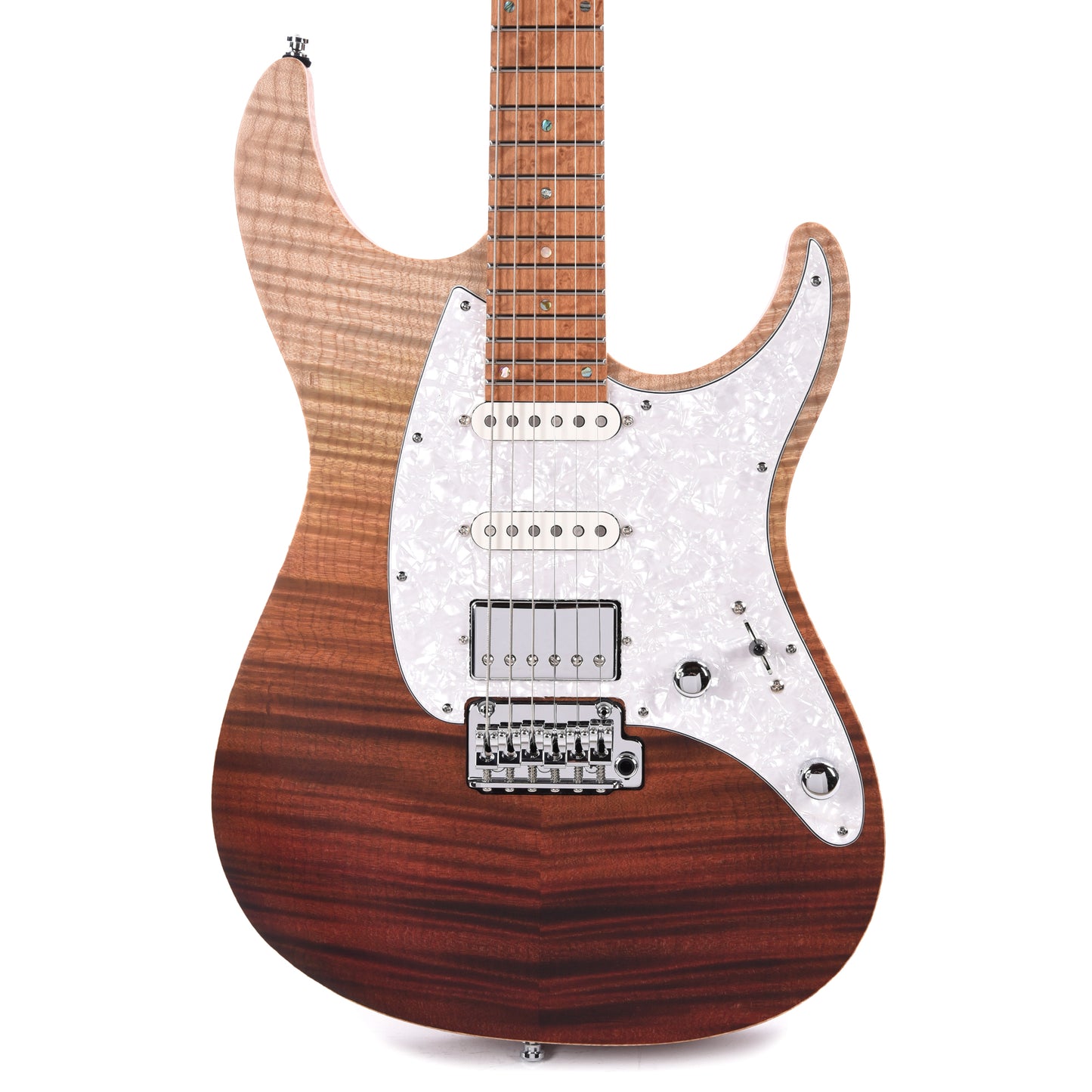 Mayones Aquila Elite 6 Flamed Maple 4A/Mahogany Custom Honey Fade Electric Guitars / Solid Body