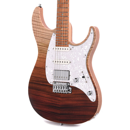 Mayones Aquila Elite 6 Flamed Maple 4A/Mahogany Custom Honey Fade Electric Guitars / Solid Body