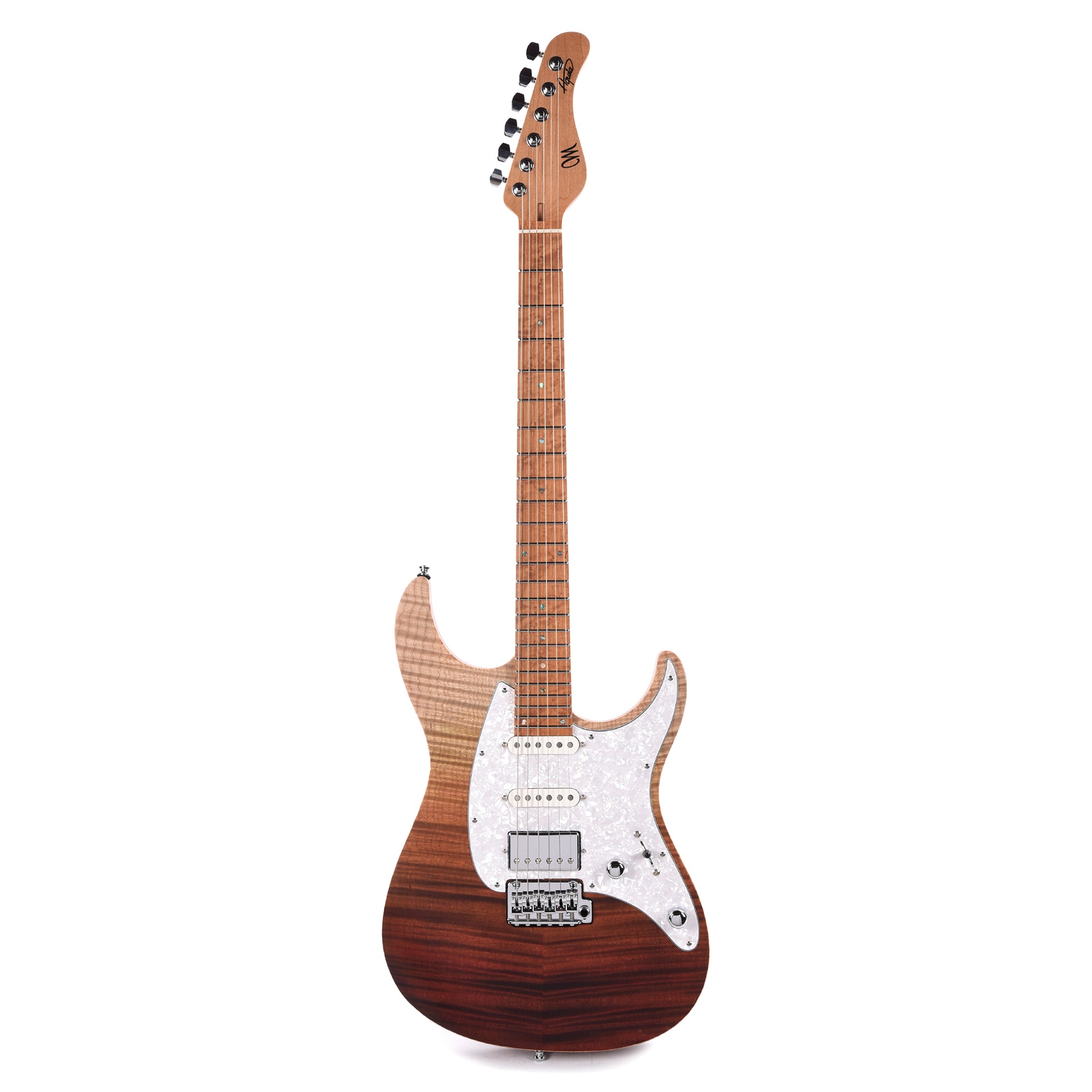 Mayones Aquila Elite 6 Flamed Maple 4A/Mahogany Custom Honey Fade Electric Guitars / Solid Body