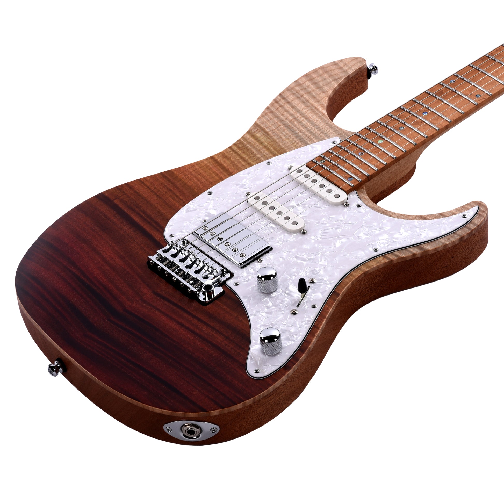 Mayones Aquila Elite 6 Flamed Maple 4A/Mahogany Custom Honey Fade Electric Guitars / Solid Body