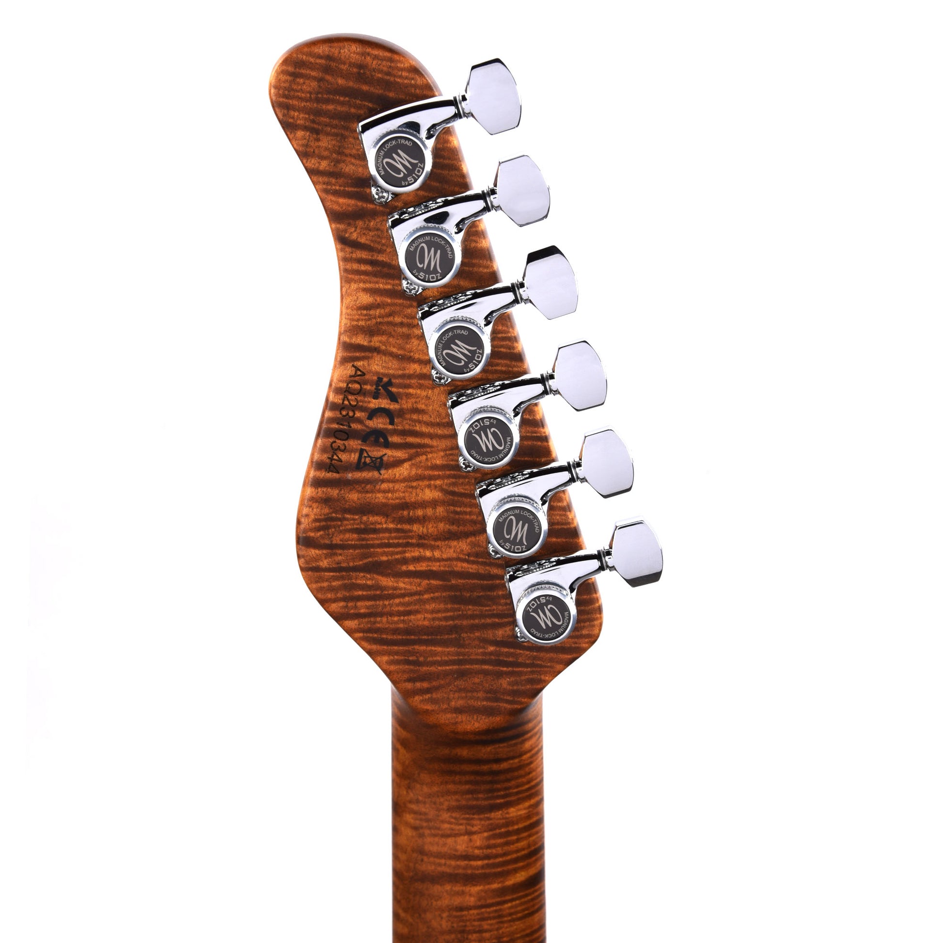 Mayones Aquila Elite S 6 Master Grade Buckeye Burl/Swamp Ash Trans Natural Black Burst Satin Electric Guitars / Solid Body