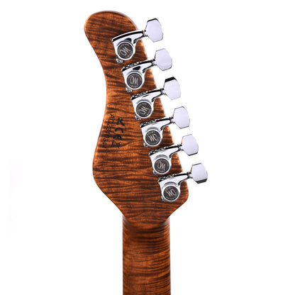 Mayones Aquila Elite S 6 Master Grade Buckeye Burl/Swamp Ash Trans Natural Black Burst Satin Electric Guitars / Solid Body