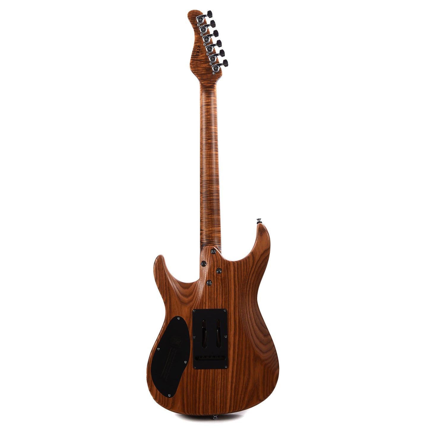 Mayones Aquila Elite S 6 Master Grade Buckeye Burl/Swamp Ash Trans Natural Black Burst Satin Electric Guitars / Solid Body