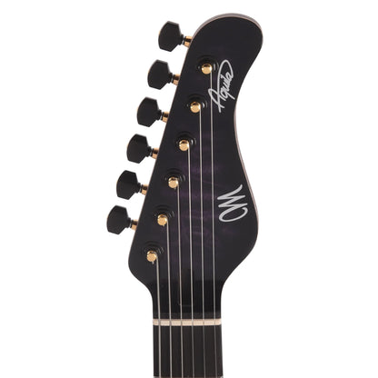 Mayones Aquila Elite S 6 Quilted Maple 4A/Swamp Ash Trans Dirty Purple Burst Electric Guitars / Solid Body