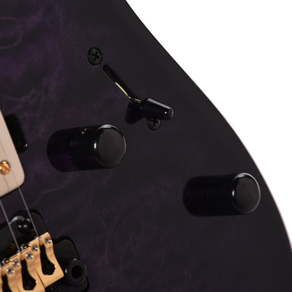 Mayones Aquila Elite S 6 Quilted Maple 4A/Swamp Ash Trans Dirty Purple Burst Electric Guitars / Solid Body