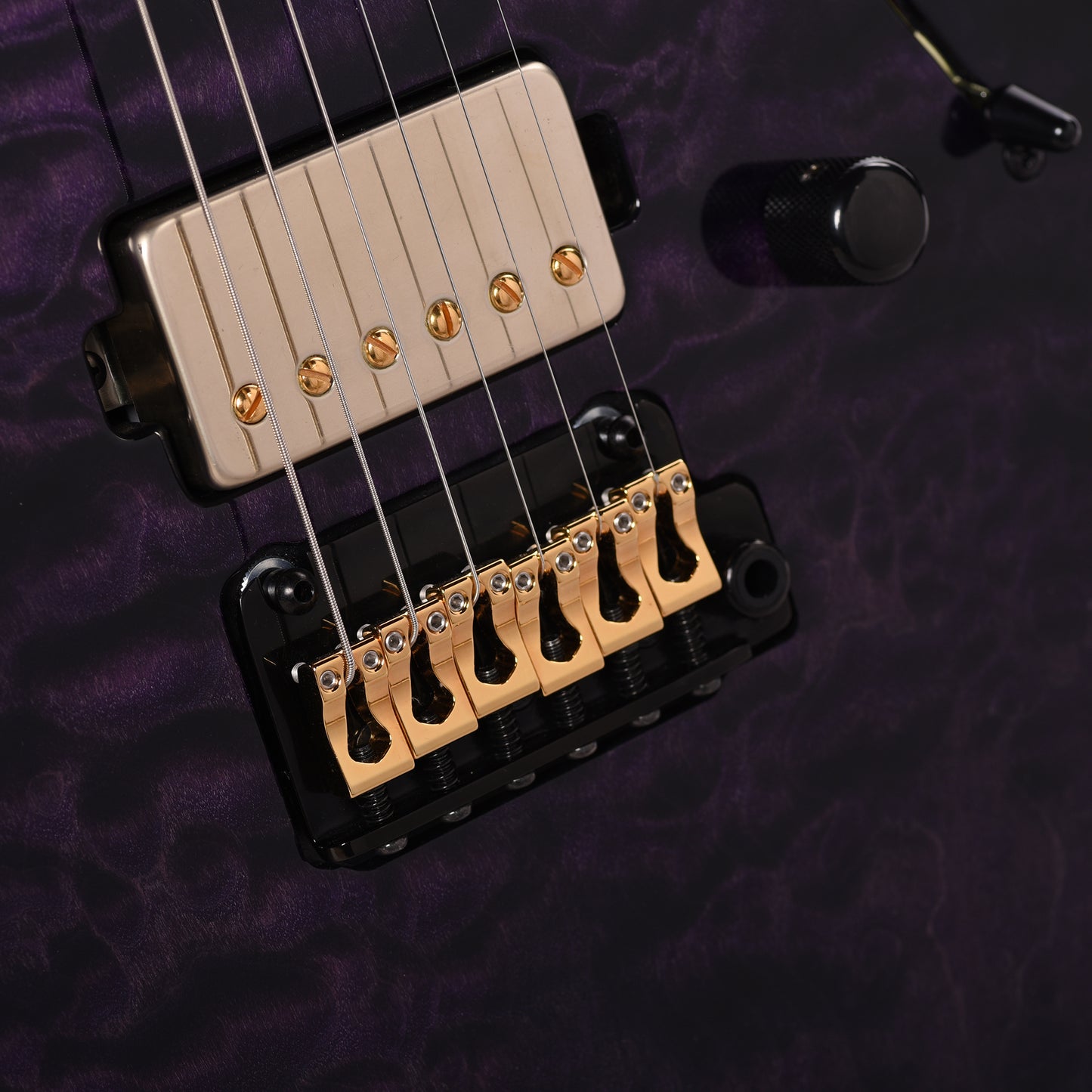Mayones Aquila Elite S 6 Quilted Maple 4A/Swamp Ash Trans Dirty Purple Burst Electric Guitars / Solid Body