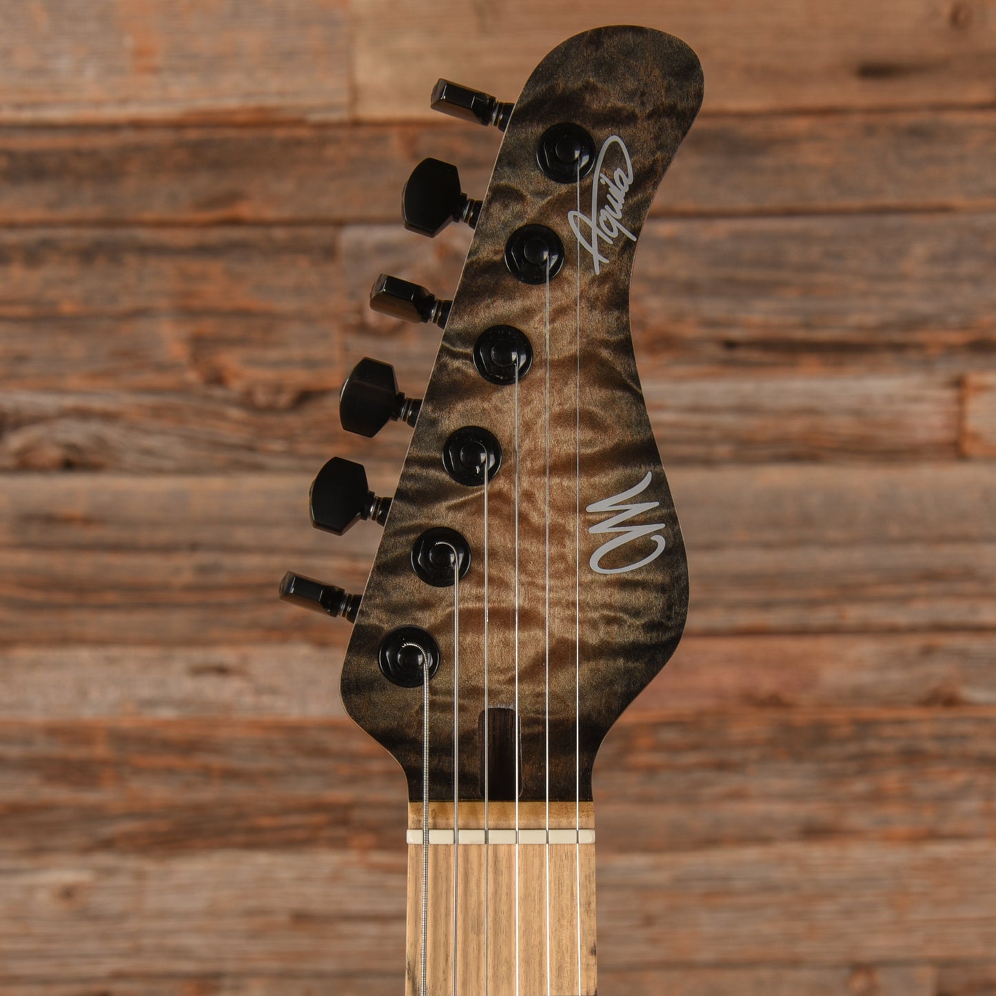 Mayones Aquila Elite S 6 Transparent Natural Fade Black Burst 2023 Electric Guitars / Solid Body