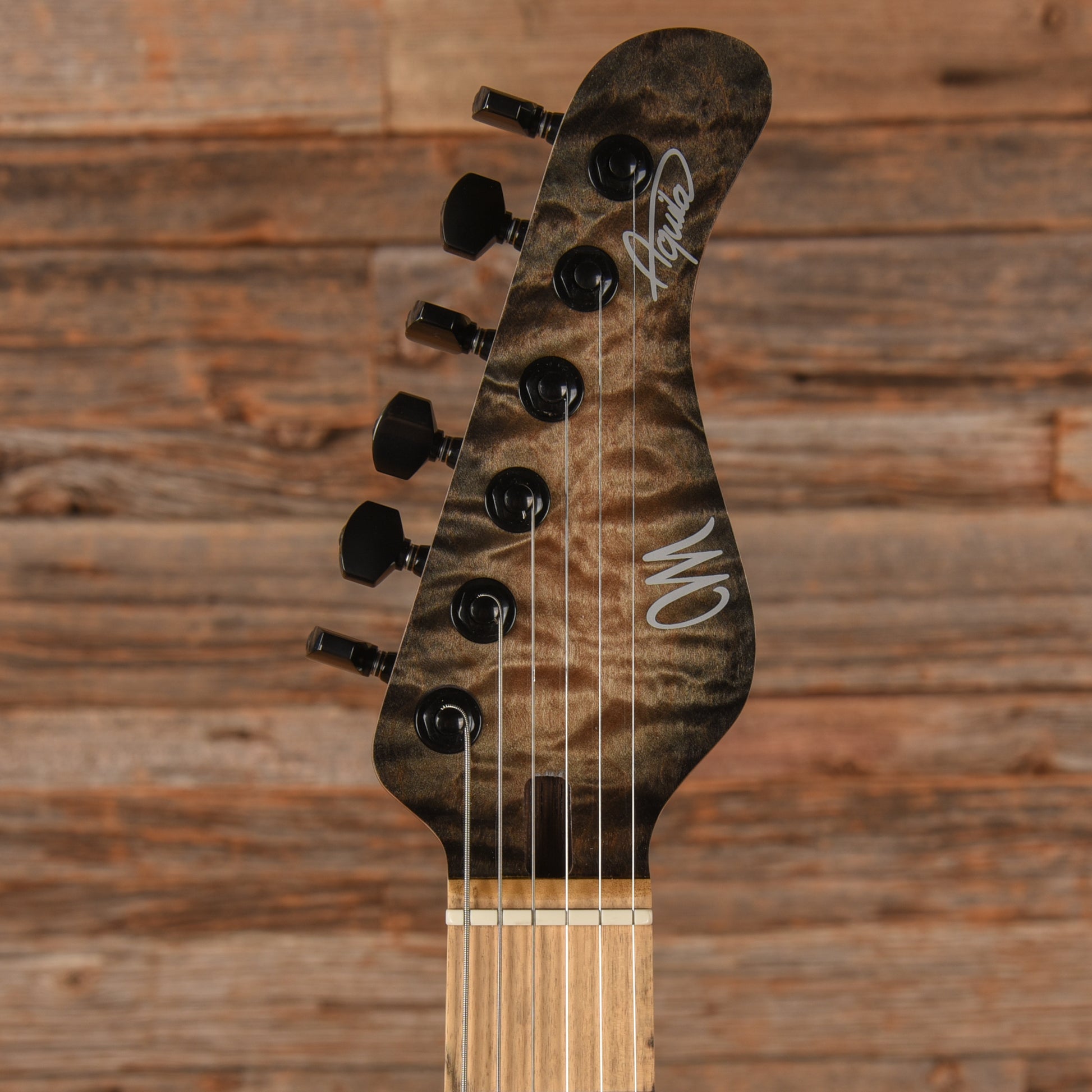 Mayones Aquila Elite S 6 Transparent Natural Fade Black Burst 2023 Electric Guitars / Solid Body