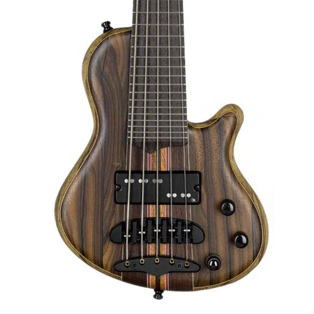Mayones Cali 5 Bass 3A Flame Maple/Swamp Ash Antique Brown Electric Guitars / Solid Body