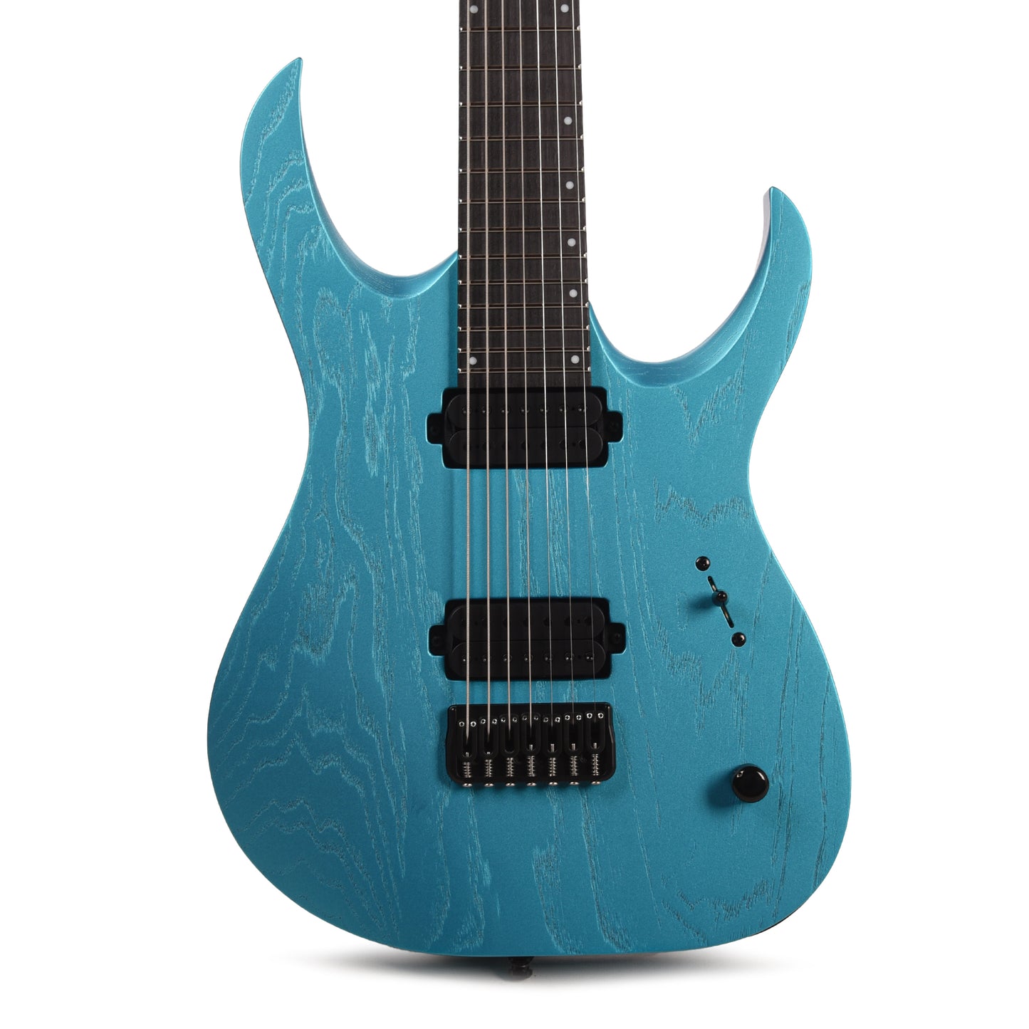 Mayones Duvell DT 7 26.5 Baritone Monolith Light Blue Metallic Matt Electric Guitars / Solid Body