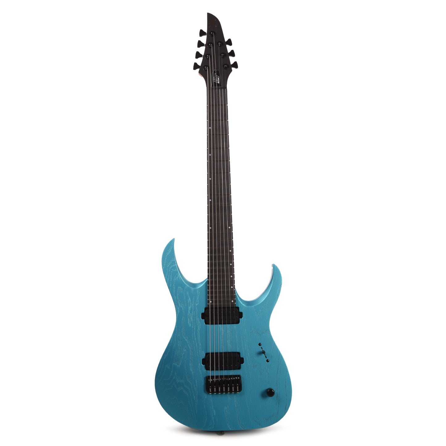 Mayones Duvell DT 7 26.5 Baritone Monolith Light Blue Metallic Matt Electric Guitars / Solid Body