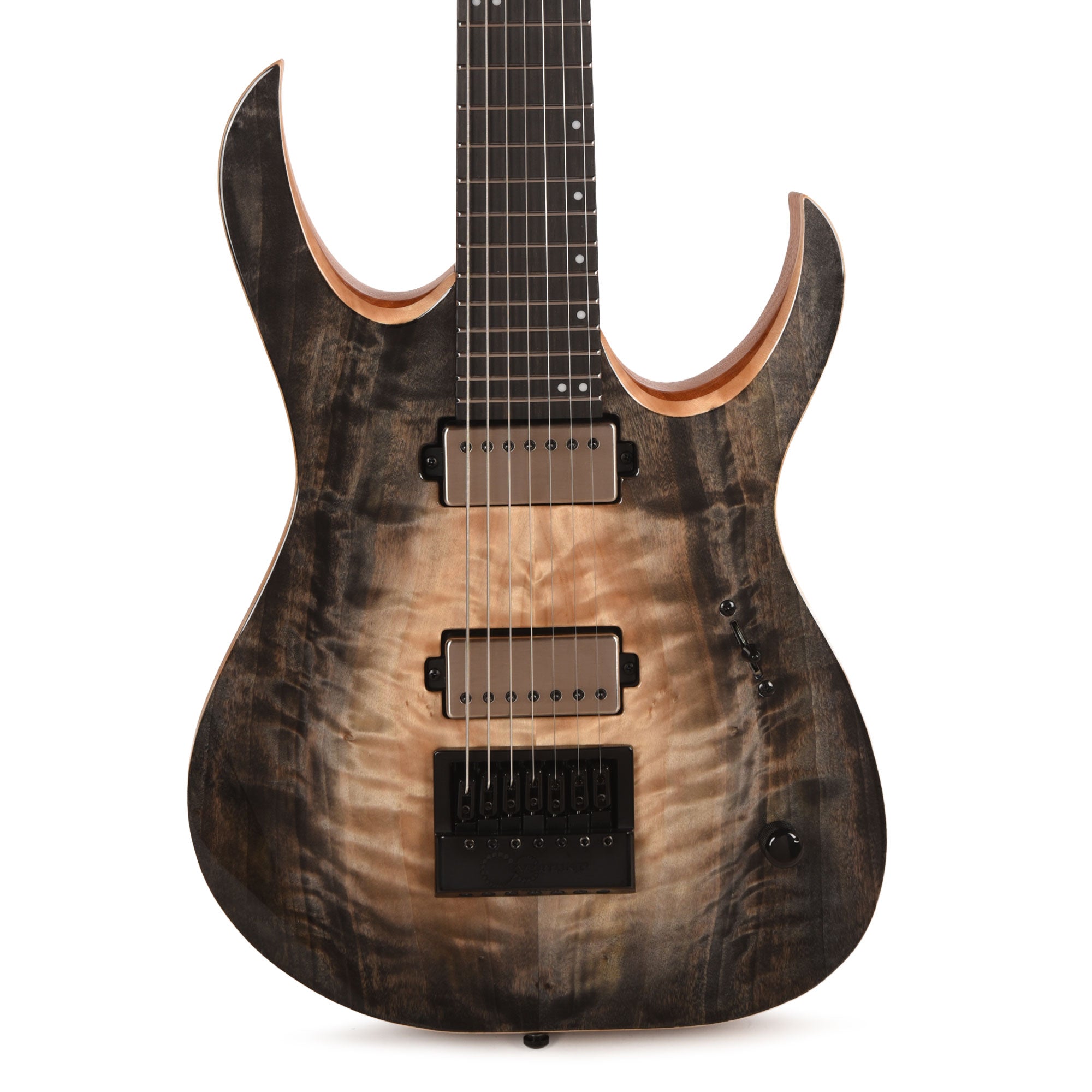 Mayones Duvell Elite 4Ever 7 AAA Curly Poplar Natural Fade Black
