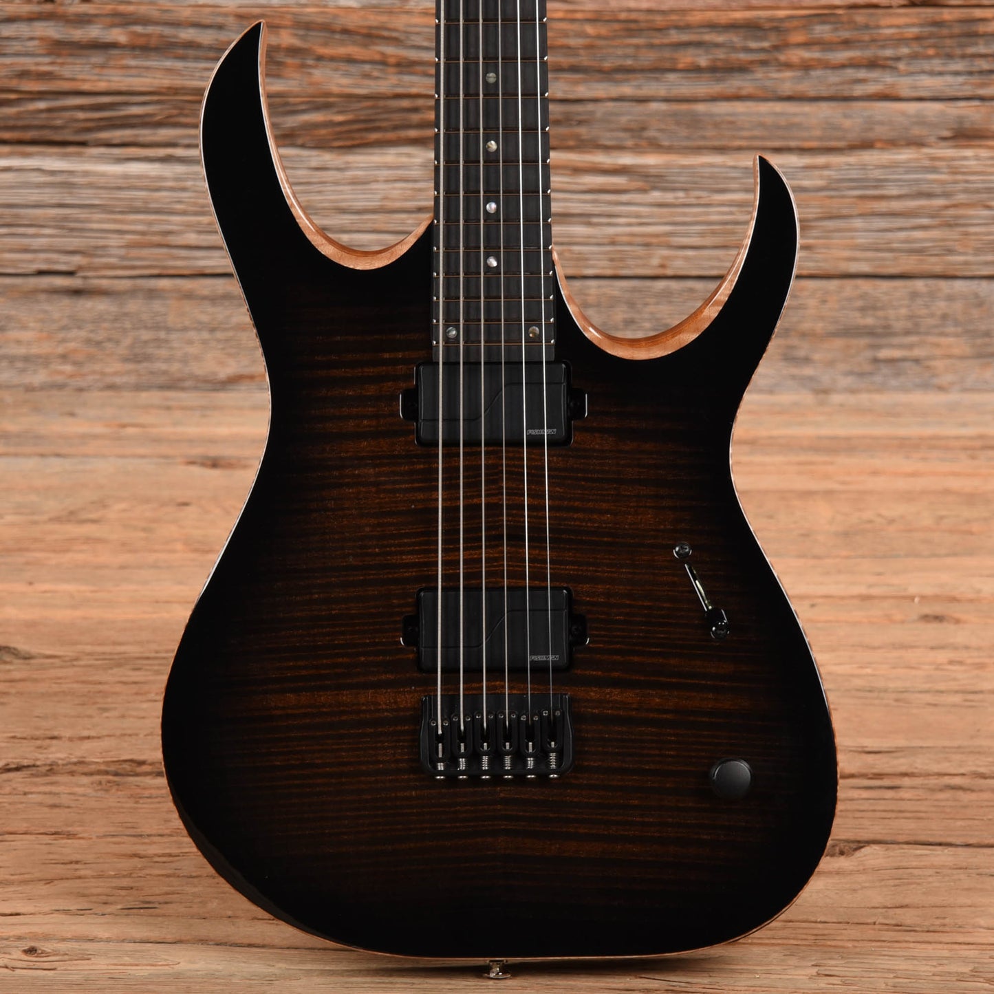 Mayones Duvell Elite 6 Baritone Transparent Dirty Brown Burst 2021 Electric Guitars / Solid Body