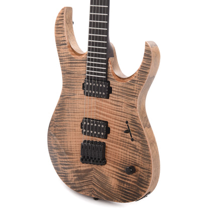 Mayones Duvell Elite 6 Flamed Maple 4A/Black Limba Black Feather Electric Guitars / Solid Body
