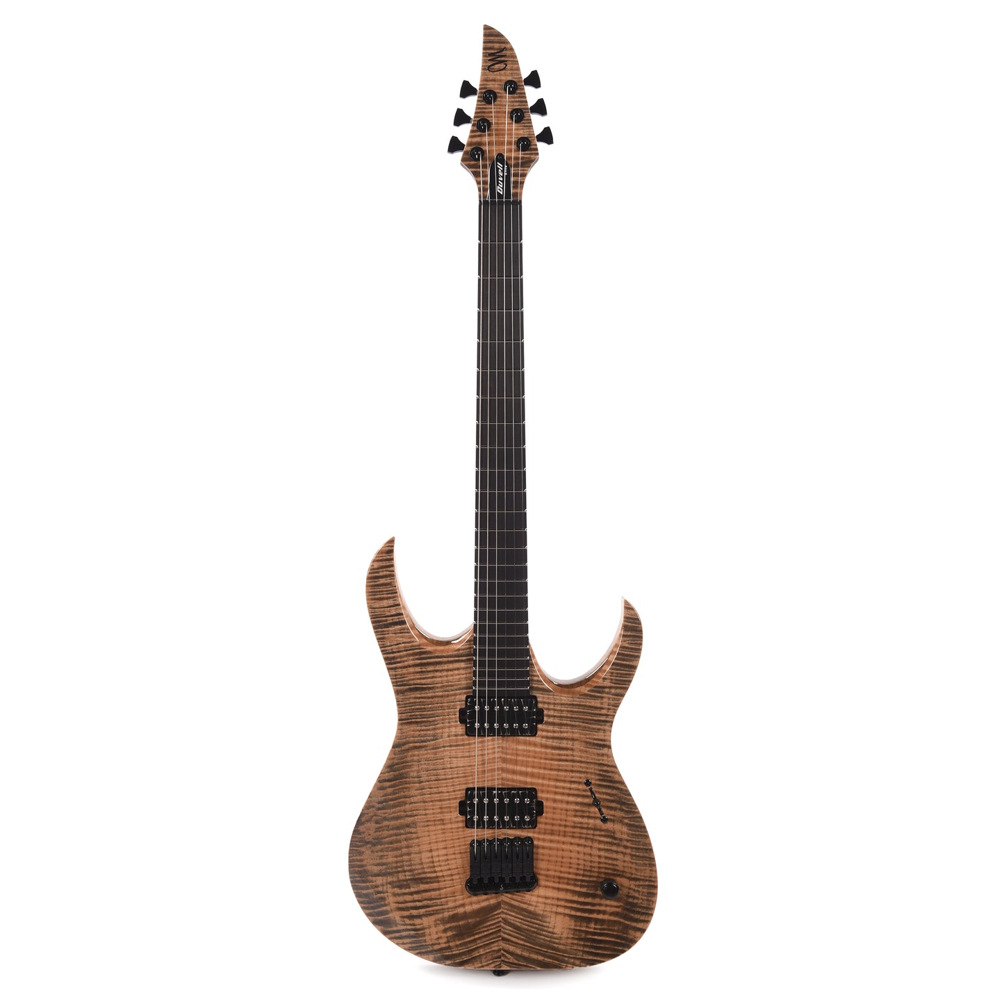 Mayones Duvell Elite 6 Flamed Maple 4A/Black Limba Black Feather Electric Guitars / Solid Body