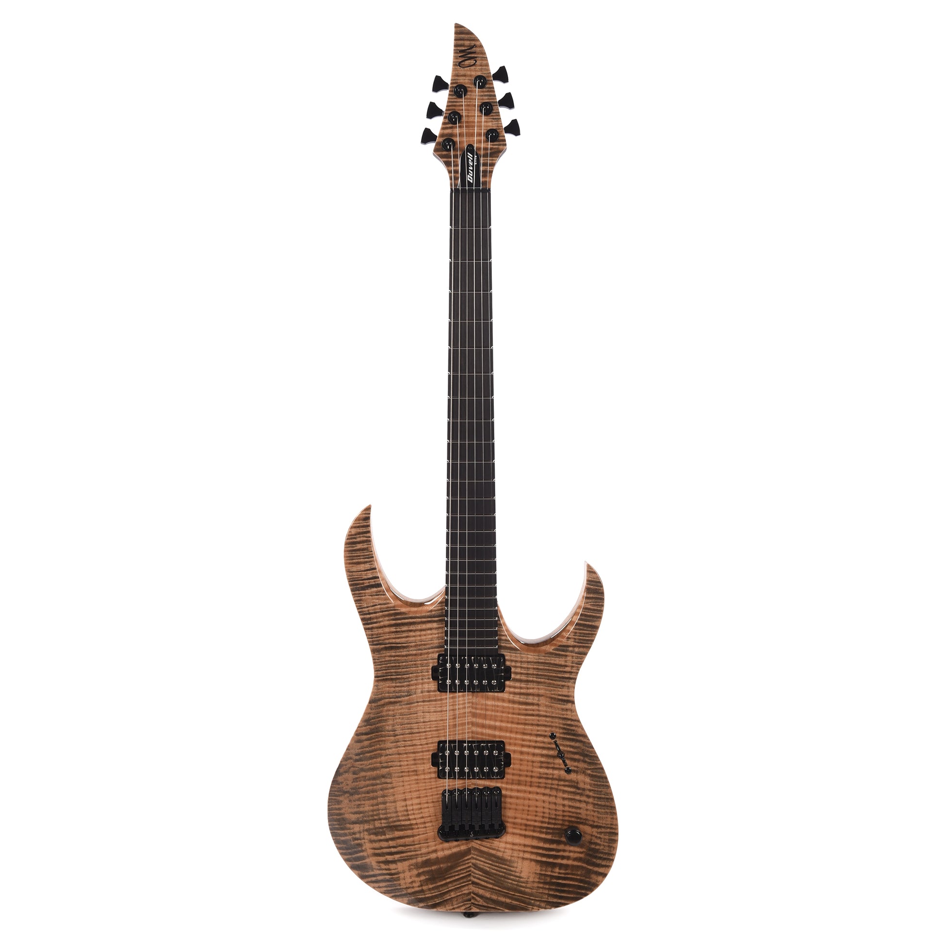 Mayones Duvell Elite 6 Flamed Maple 4A/Black Limba Black Feather Electric Guitars / Solid Body