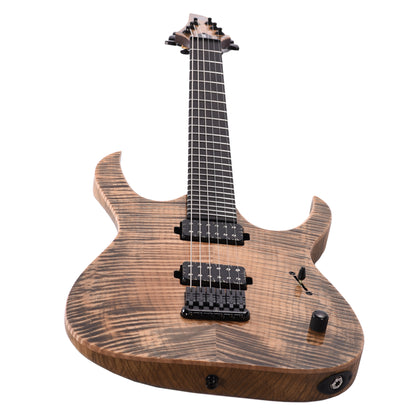 Mayones Duvell Elite 6 Flamed Maple 4A/Black Limba Black Feather Electric Guitars / Solid Body