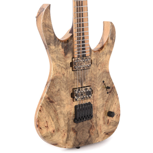Mayones Duvell Elite 6 Master Grade Buckeye Burl/Black Limba Natural Electric Guitars / Solid Body