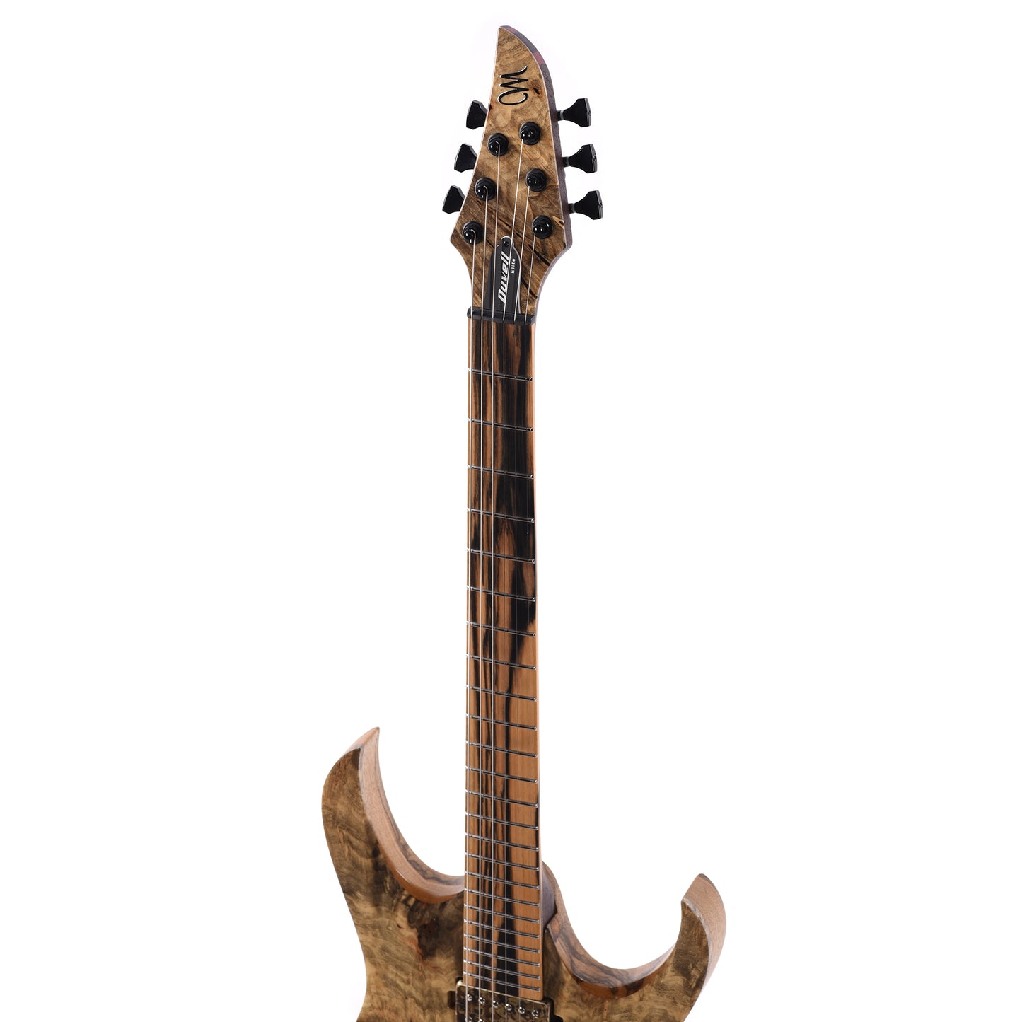 Mayones Duvell Elite 6 Master Grade Buckeye Burl/Black Limba Natural Electric Guitars / Solid Body