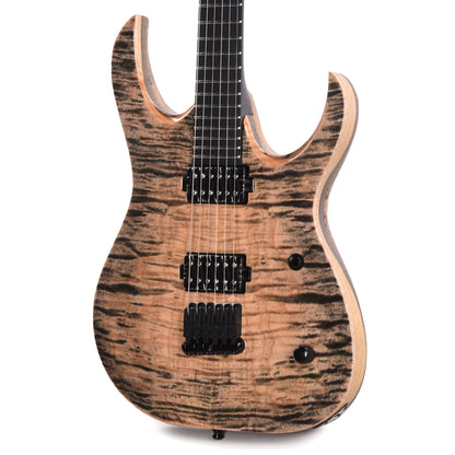 Mayones Duvell Elite 6 Quilted Maple 4A/Black Limba Black Feather Electric Guitars / Solid Body