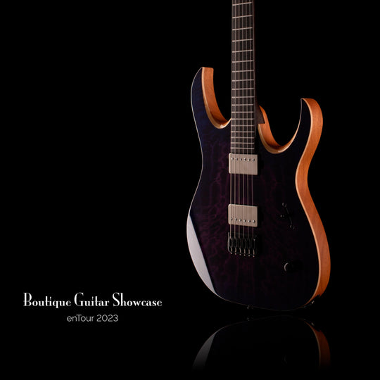 Mayones Duvell Elite 6 Transparent Dirty Purple Blue Burst Electric Guitars / Solid Body