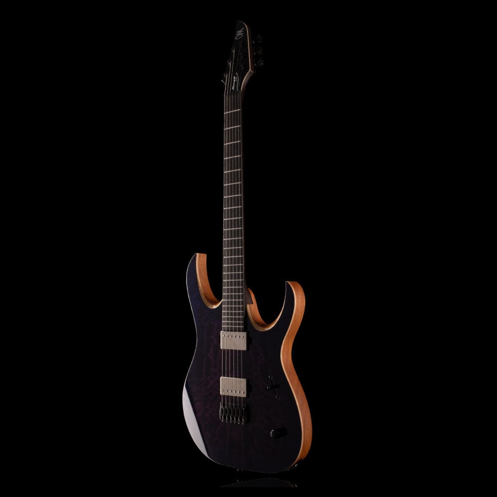 Mayones Duvell Elite 6 Transparent Dirty Purple Blue Burst Electric Guitars / Solid Body