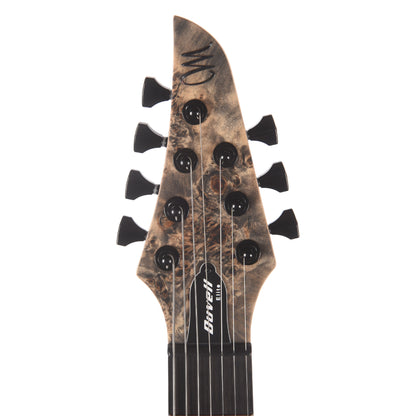 Mayones Duvell Elite 7 3A Eye Poplar/Mahogany Trans Graphite Electric Guitars / Solid Body