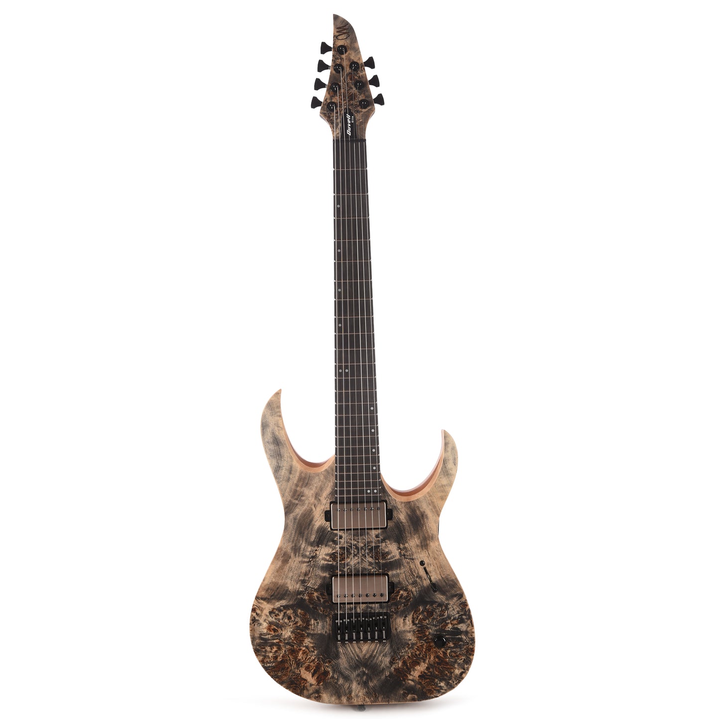 Mayones Duvell Elite 7 3A Eye Poplar/Mahogany Trans Graphite Electric Guitars / Solid Body