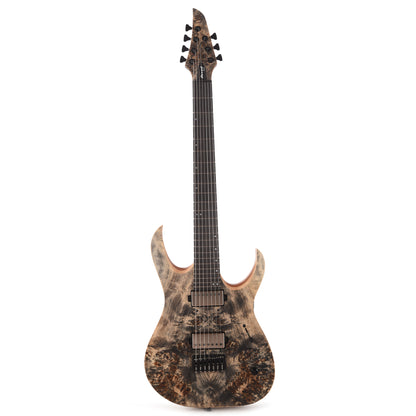 Mayones Duvell Elite 7 3A Eye Poplar/Mahogany Trans Graphite Electric Guitars / Solid Body