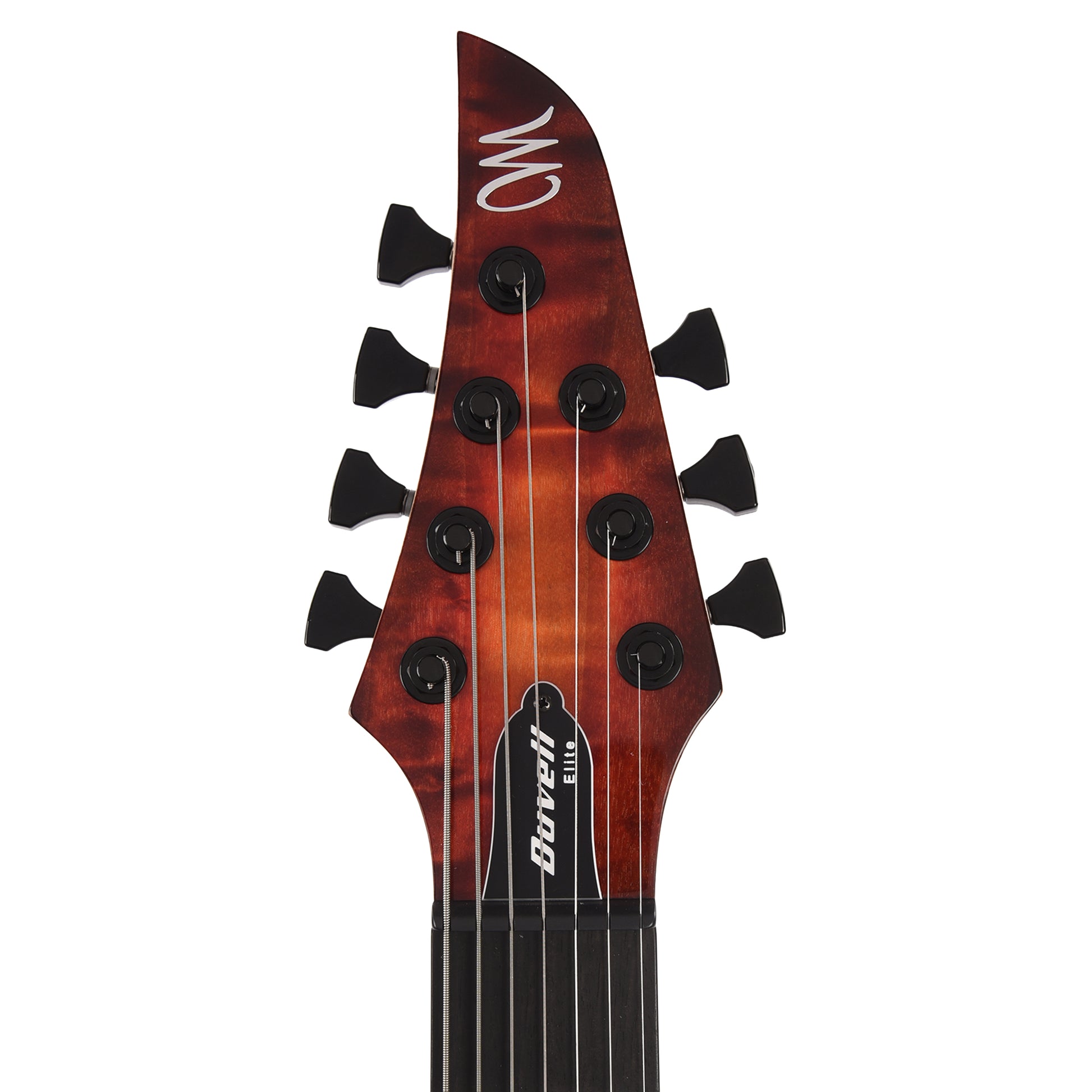 Mayones Duvell Elite 7 AAA Curly Poplar/Mahogany Lava Burst Electric Guitars / Solid Body