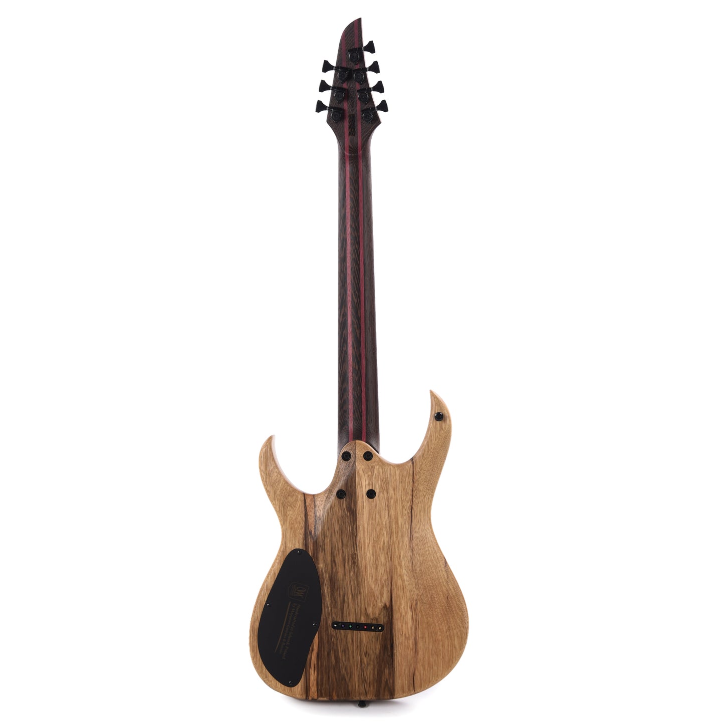 Mayones Duvell Elite 7 Baritone Flamed Maple 5A/Black Limba Trans Dirty Red Electric Guitars / Solid Body