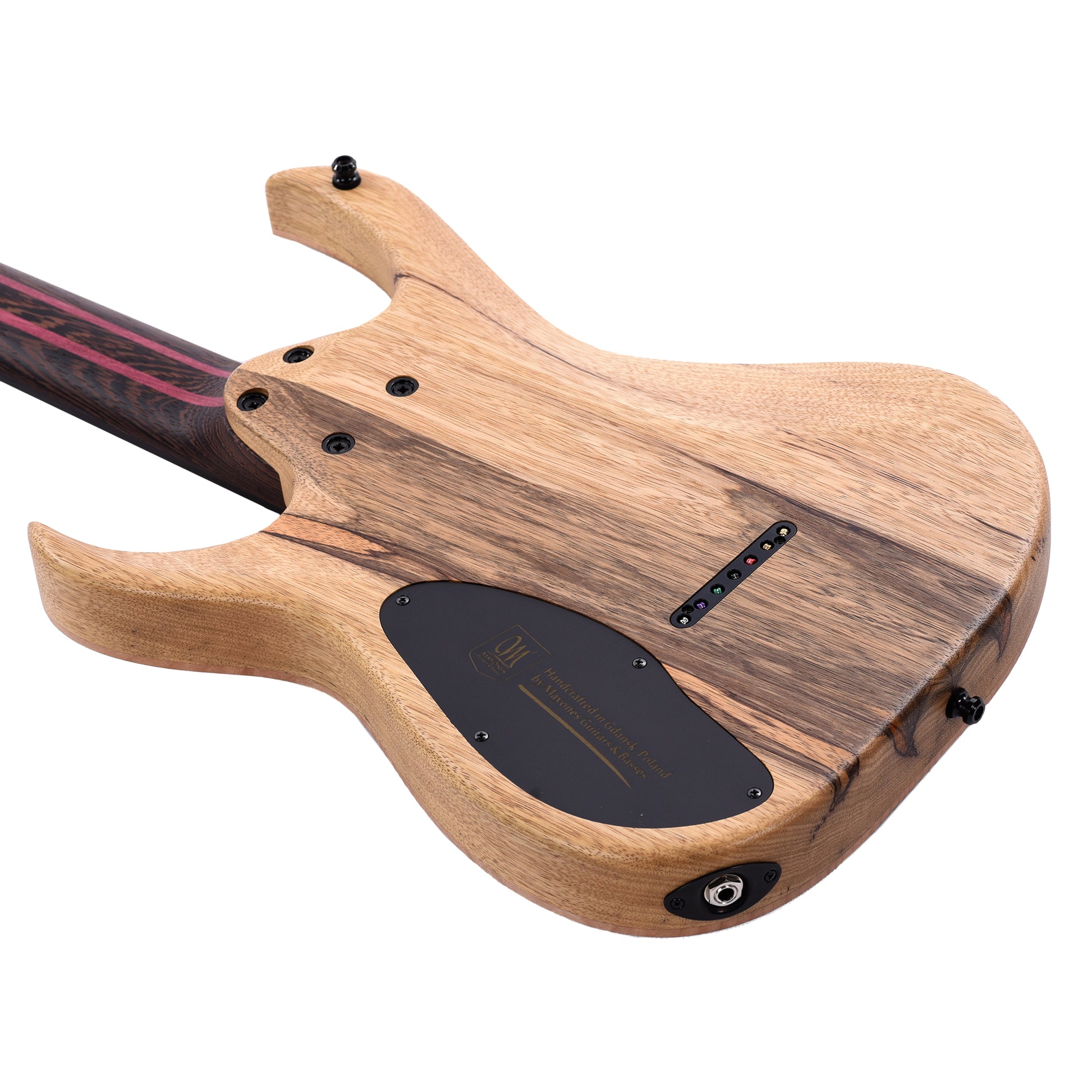 Mayones Duvell Elite 7 Baritone Flamed Maple 5A/Black Limba Trans Dirty Red Electric Guitars / Solid Body