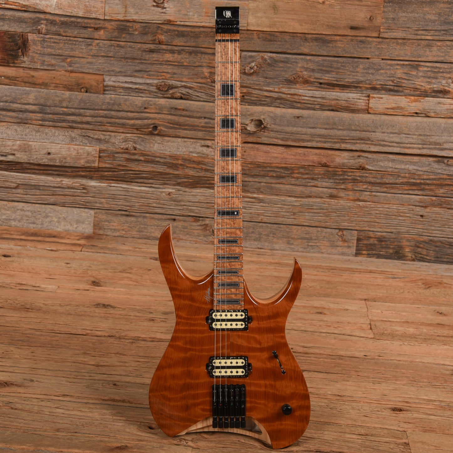 Mayones Hydra Elite 6 Redwood Burl Brown 2022 Electric Guitars / Solid Body